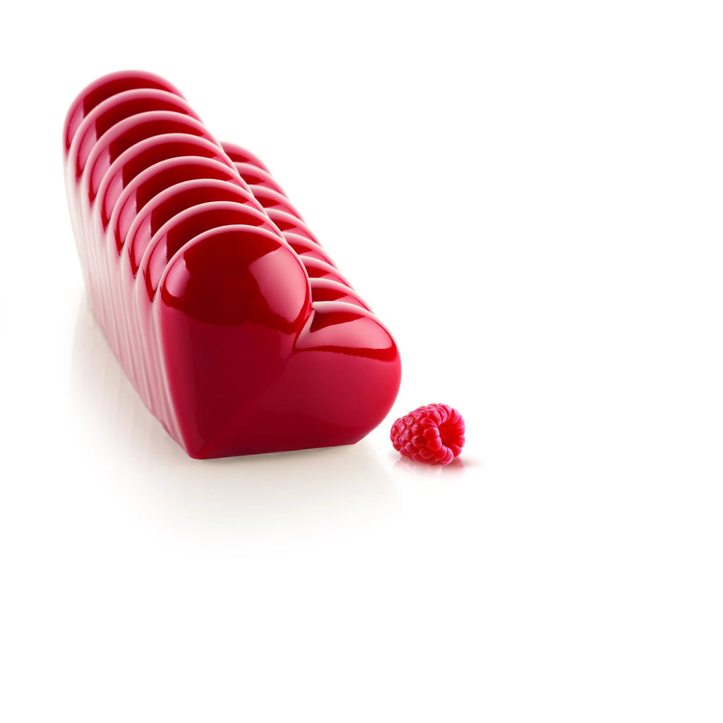 MOULE BÛCHE CŒUR 3D