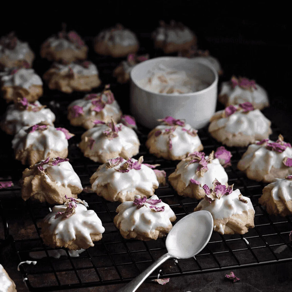 FLEURS ROSE DAMAS - COMESTIBLE