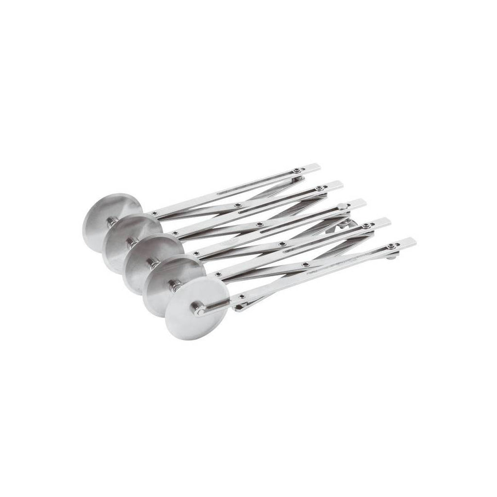 Coupe-Pâte Extensible Inox – 5 Roues Lisses Réglables