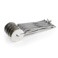 Coupe-Pâte Extensible Inox – 5 Roues Lisses Réglables