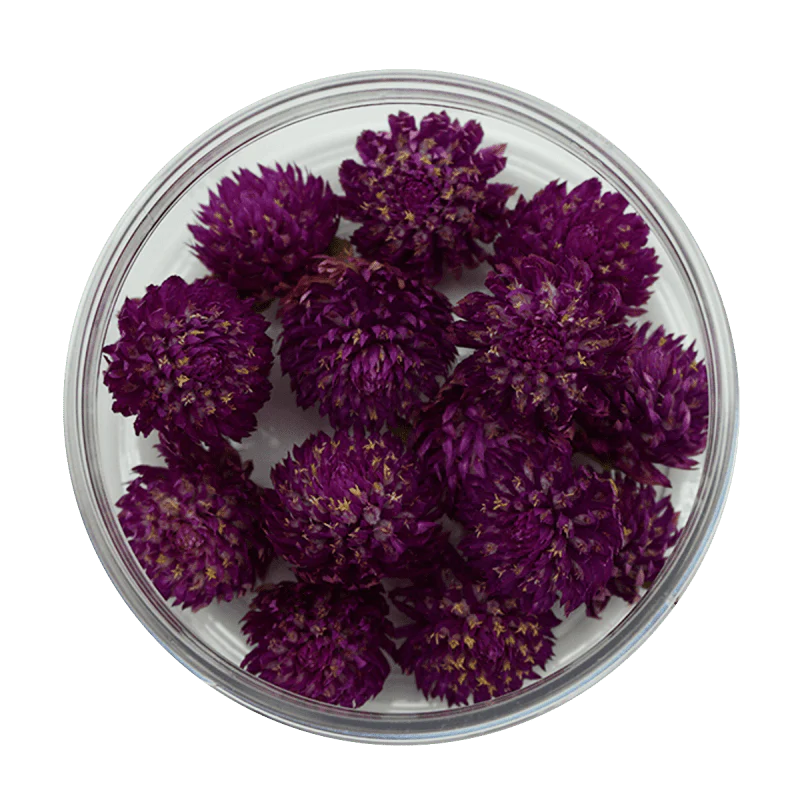 FLEURS GOMPHRENA SÉCHÉES - COMESTIBLES
