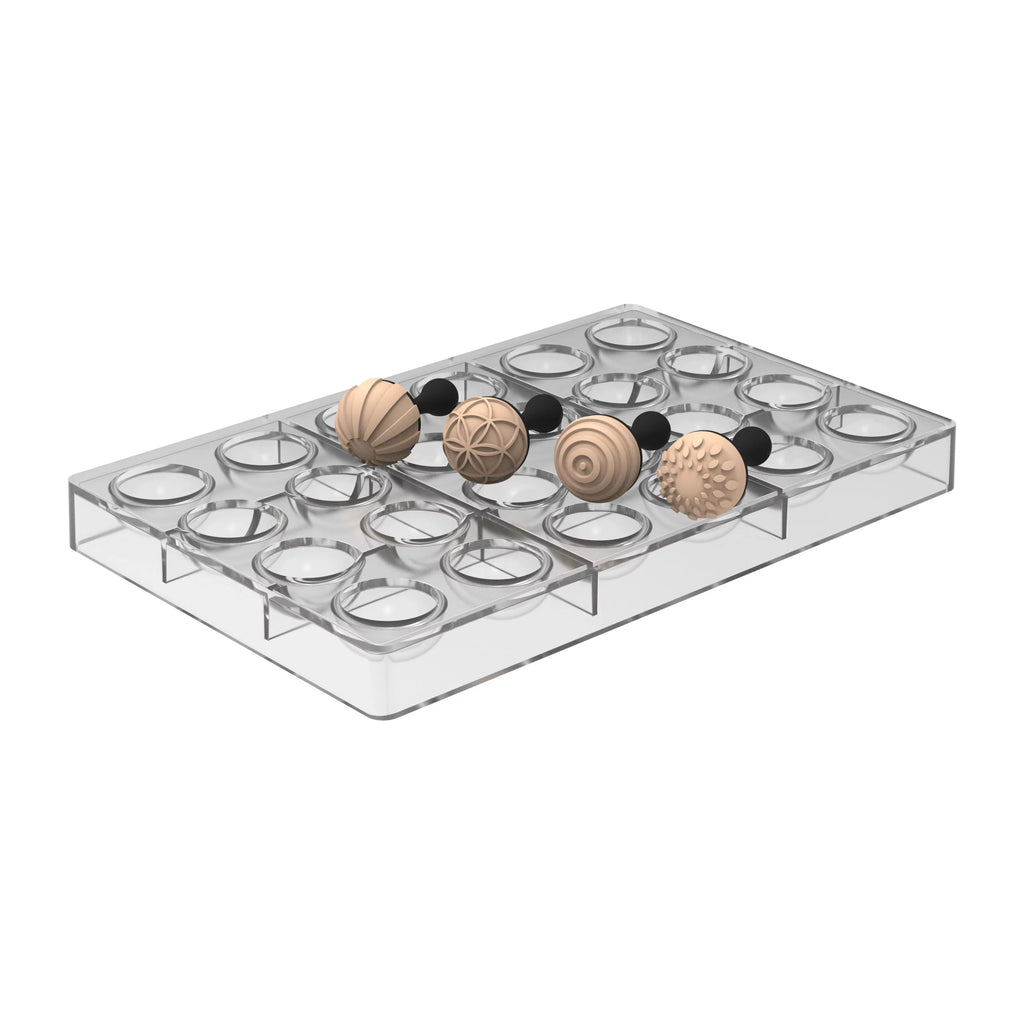 KIT DE TAMPONS POUR PRALINES, AVEC MOULE A PRALINES