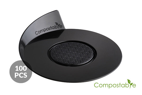 PLATEAUX NOIRS COMPOSTABLES