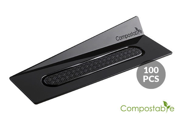 PLATEAUX NOIRS COMPOSTABLES