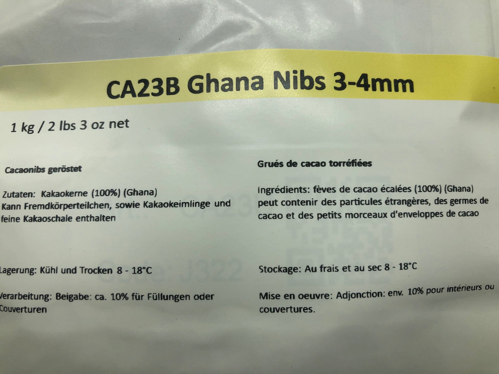 GRUE DE CACAO FELCHLIN BIO