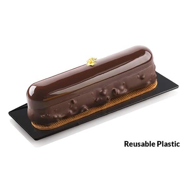 plateaux rectangle noir